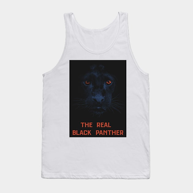 The Real Black Panther Graphic Art RED Tank Top by boholoc0